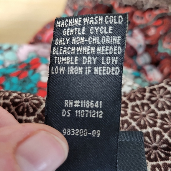 Womans Lane Bryant Scoop neck 6 button SS Boho Top Size 22/24 - Picture 6 of 7